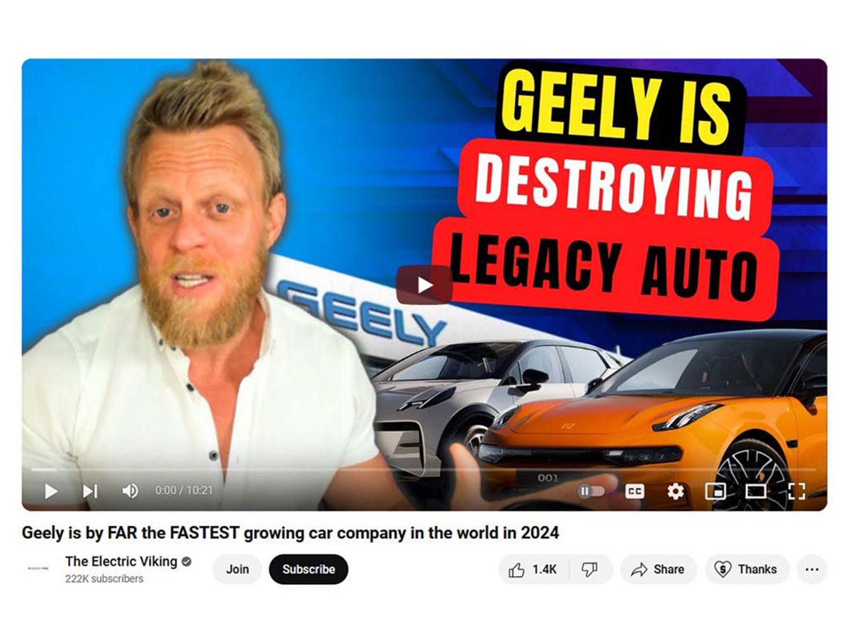 Geely Auto je najbrže rastući proizvođač automobila na svijetu Bloomberg.com, 28.06.2024